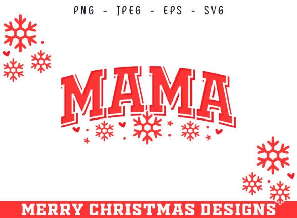 A Festive Brand Asset: The Mama Christmas SVG for Crafts & Graphics