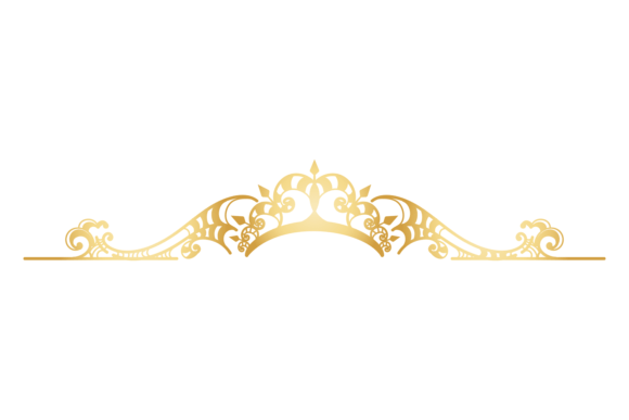 A Golden Tiara Graphic for Craft and Design Projects
