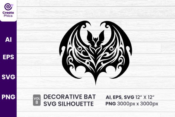 A Modern Bat SVG Design for Crafts and Graphics