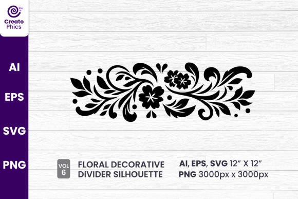 A Symmetrical Floral Asset for Brand Graphics & Decorative Elements