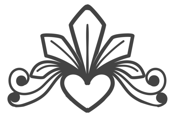 A Vintage Heart Graphic for Craft Branding & Packaging