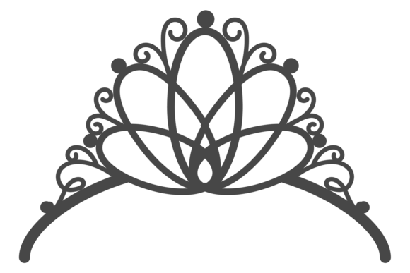Beauty Crown Emblem Graphics for Elegant Crafts