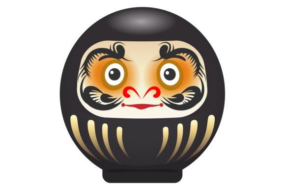 Black Daruma Doll Embroidery: A Lucky Charm Design Review