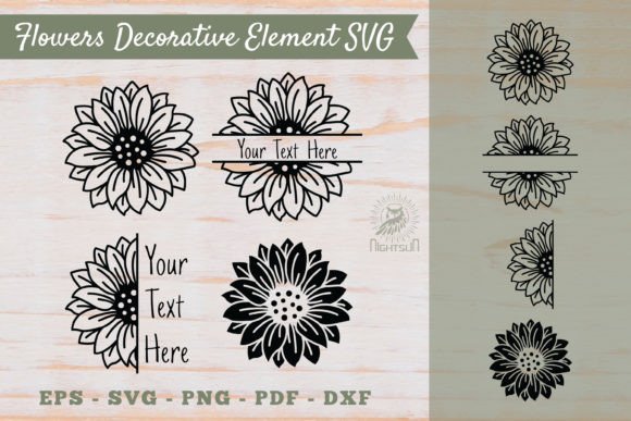 Crafting Premium Products with Flowers Decorative Element SVG 8