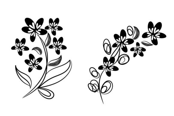 Floral Graphics for Crafts and Editorial Impact