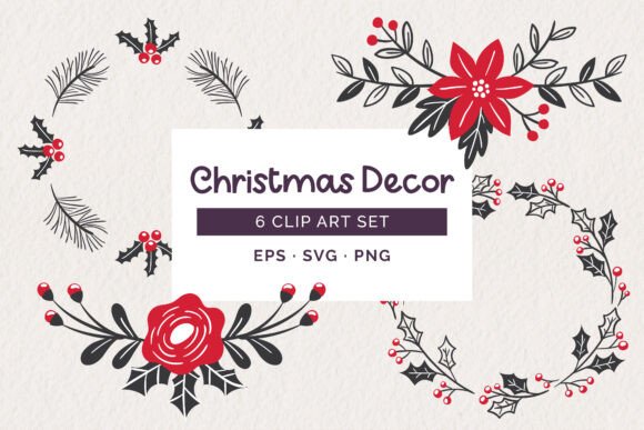 Graphics for Seasonal Crafting: Reviewing Christmas Wreaths and Dividers